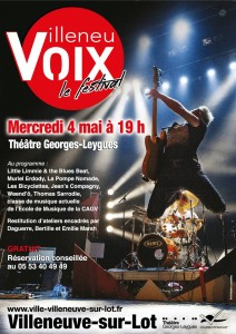 affiche Festival Villeneuvoix 2016